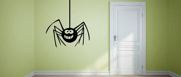 samolepka na zeď pavúk