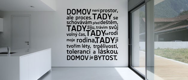 domov je bytost