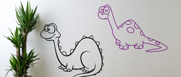 kreslený dinosaurus