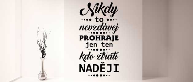 Nikdy to nevzdvaj