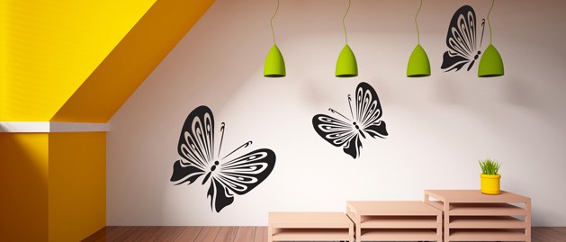 dekoračný motýľ