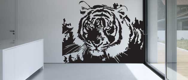 Samolepka na stenu tiger, polep na stnu a nbytek