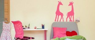 Nálepka na stenu žirafy, polep na stěnu a nábytek
