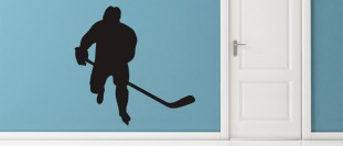 Samolepka na stenu hokejista do izby, polep na stnu a nbytek