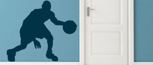 Nlepka na stenu basketbalista, polep na stnu a nbytek