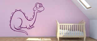 Samolepka na stenu kreslený dinosaurus, polep na stěnu a nábytek