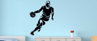 Samolepka na stenu basketbalový hráč, polep na stěnu a nábytek