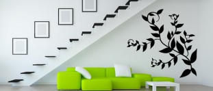Samolepka na stenu popínavá rastlinka, polep na stěnu a nábytek