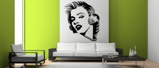 Samolepka na stenu Marilyn Monroe, polep na stěnu a nábytek