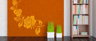 Nálepka na stenu kvety ruže, polep na stěnu a nábytek