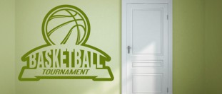 Samolepka na stenu Basketball Tournament, polep na stěnu a nábytek