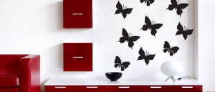 Nálepka na stenu sada motýlikou, polep na stěnu a nábytek