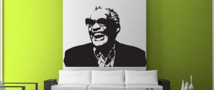 Nlepka na stenu Ray Charles, polep na stnu a nbytek