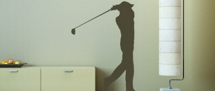 Samolepka na stenu golf, polep na stěnu a nábytek