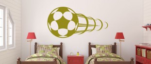 Nálepka na stenu korfbalová lopta v lete, polep na stěnu a nábytek