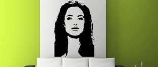 Samolepky na stenu Angelina Jolie, polep na stěnu a nábytek