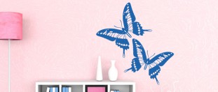 Nálepka na stenu dva motýli, polep na stěnu a nábytek