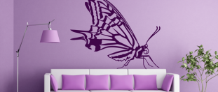 Samolepka na stenu krásny motýľ, polep na stěnu a nábytek