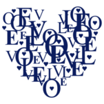 Nlepka na stenu srdce love, polep na stnu a nbytek