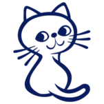 Samolepka na stenu ilustrovaná mačička, polep na stěnu a nábytek