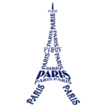 Samolepka na stenu Eiffelova veža, polep na stěnu a nábytek