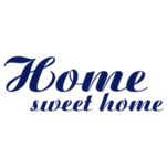 Samolepka na stenu s textom - Home sweet home, polep na stnu a nbytek