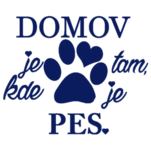 Nlepka na stenu s cittom - domov a pes, polep na stnu a nbytek