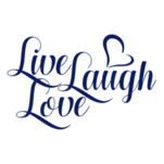 Samolepka na stenu s textom - Live Laugh Love, polep na stnu a nbytek