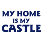 Samolepka na stenu s textom - My Home Is My Castle, polep na stnu a nbytek