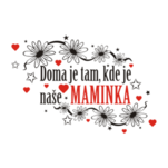 Samolepka na stenu s textom - Mamika a domov, polep na stnu a nbytek