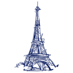Nálepky na stenu Eiffelovka v Paríži, polep na stěnu a nábytek